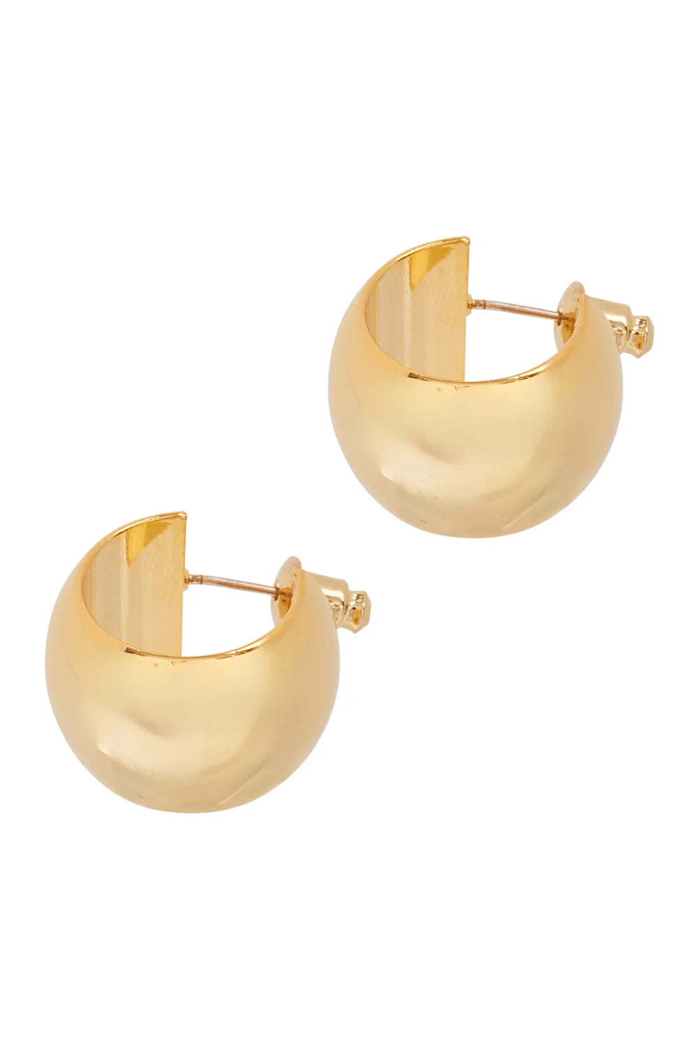Eb & Ive Mayan Hoop Earring - gold huggie