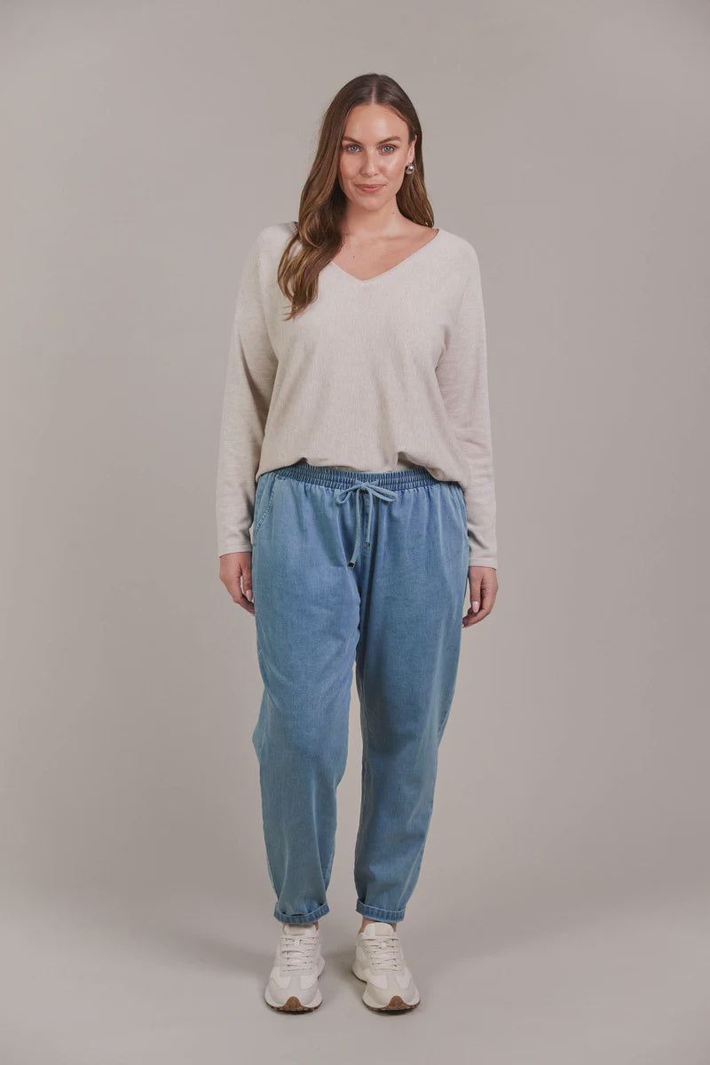 Eb & Ive Pepi Relaxed Denim Pant - denim