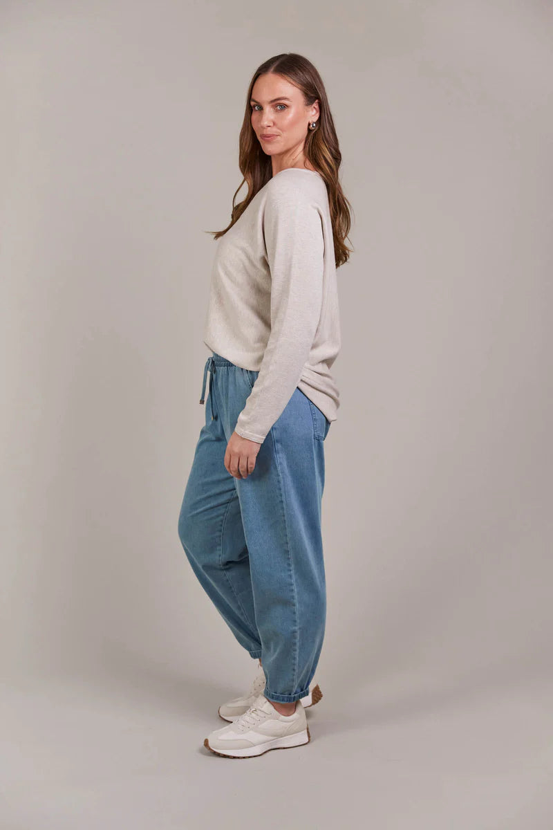 Eb & Ive Pepi Relaxed Denim Pant - denim