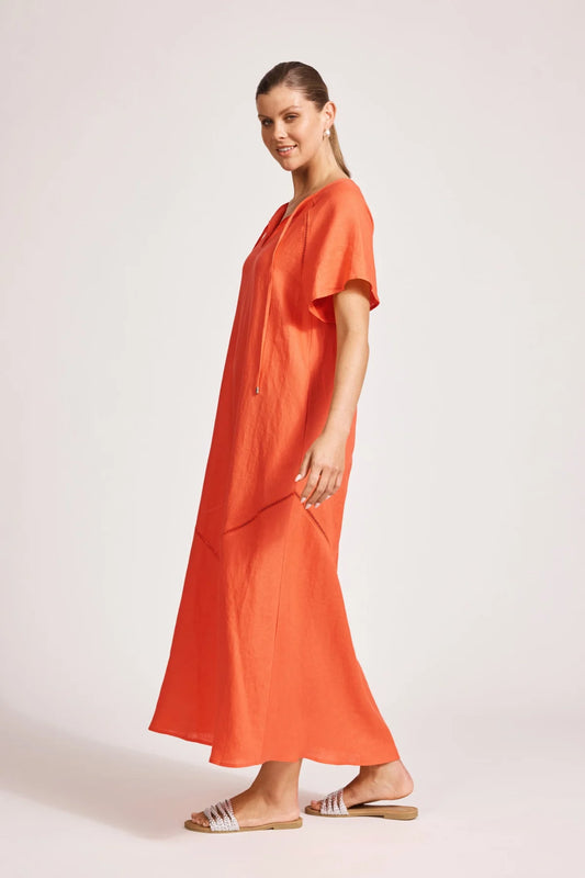Eb & Ive Miramar Maxi dress - coral