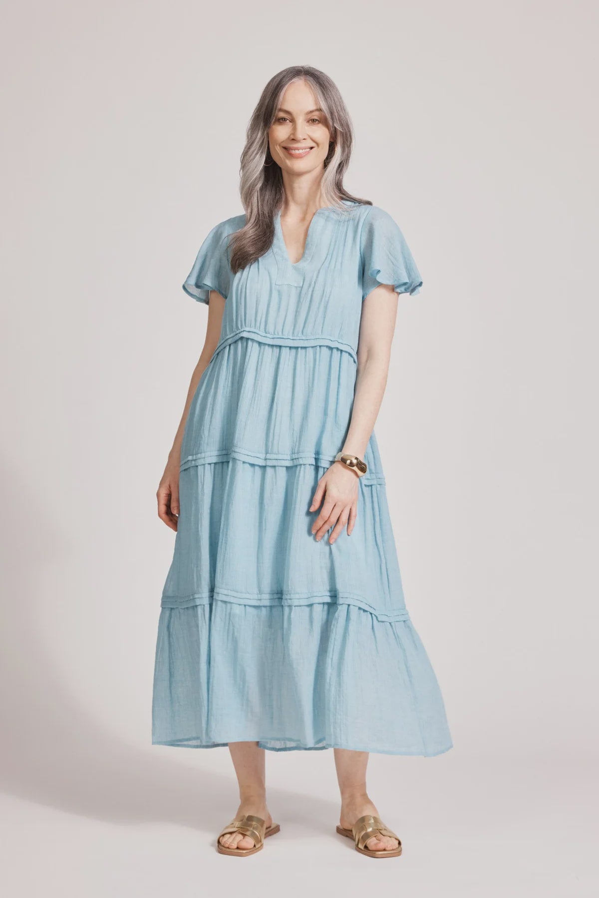 Eb & Ive Orsula Tiered maxi dress