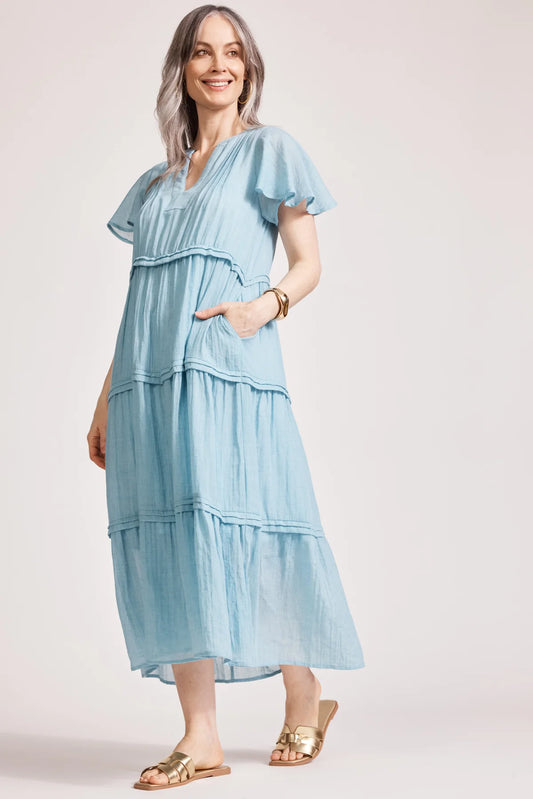 Eb & Ive Orsula Tiered maxi dress