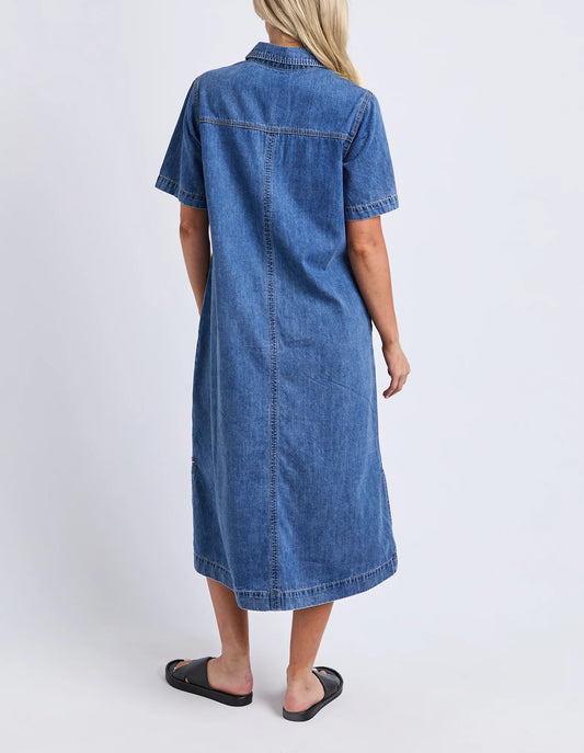 Elm Ayla Midi Denim Dress