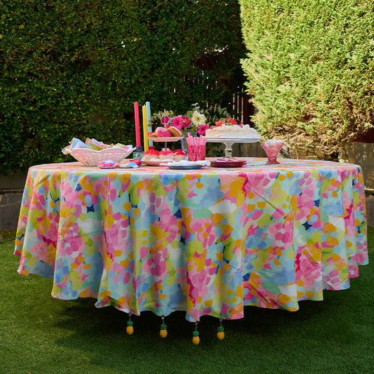 Annabel Trends Round Table Cloth: D220cms