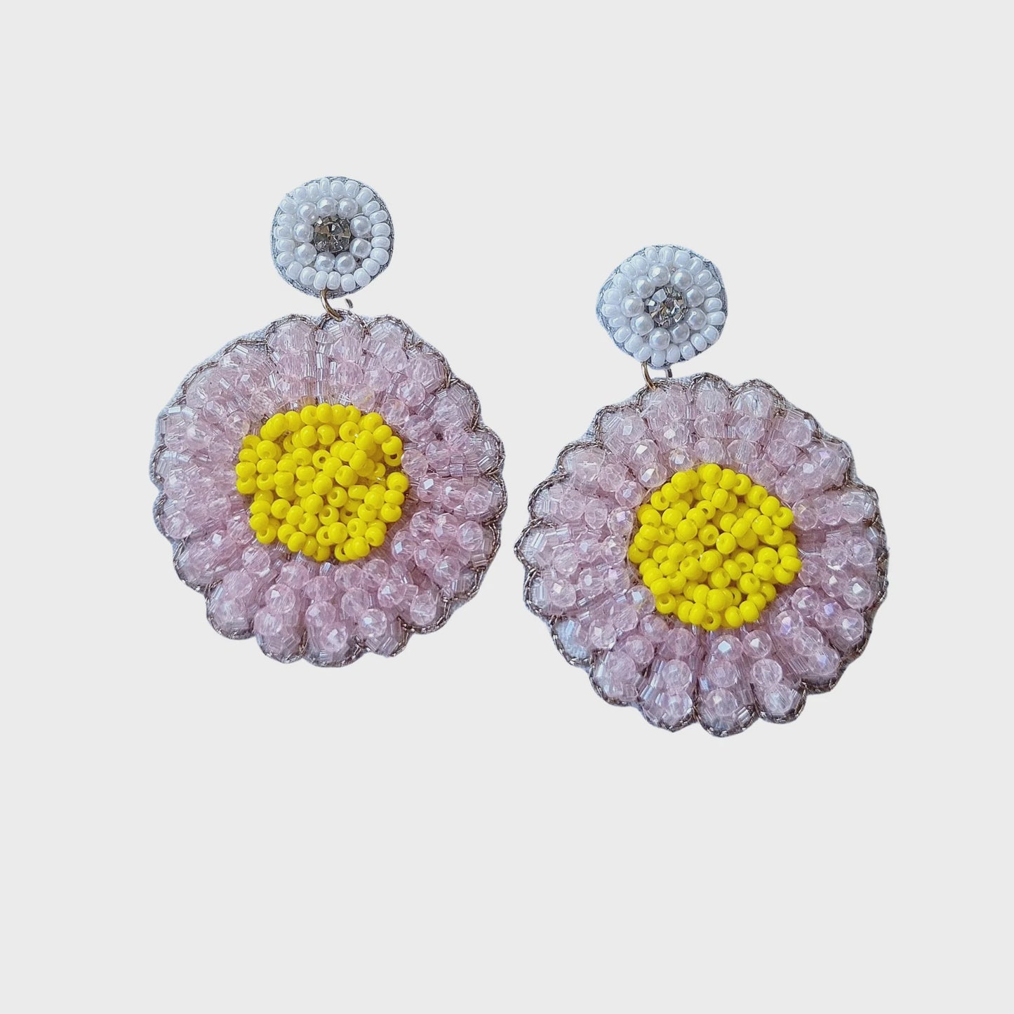 Zoda Sunflower Beaded Earring