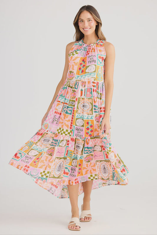 Holiday Margot Dress - sardinia summer