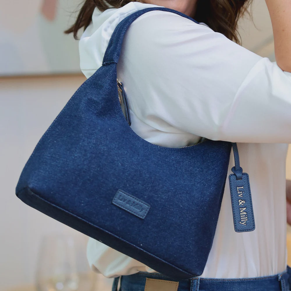 Liv & Milly Milla Handbag - denim