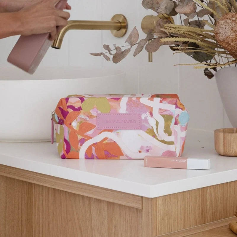 Mindful Marlo Box Makeup Bag - various designs