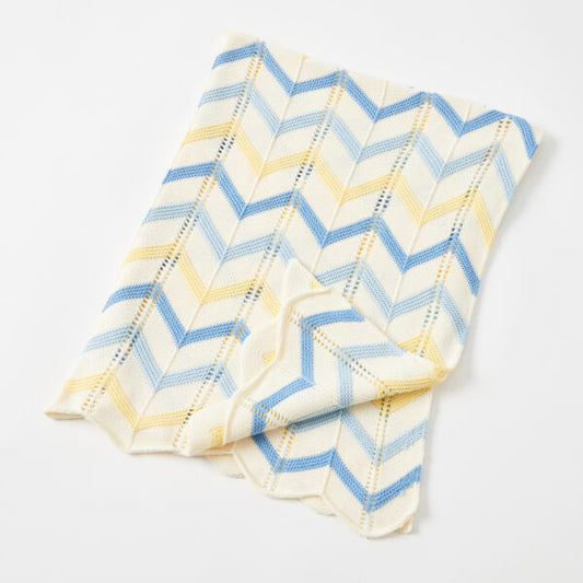 Jiggle & Giggle Zig Zag Knit Blanket - various colours