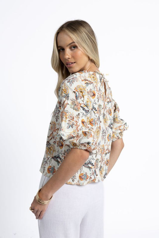 Humidity Sia Blouse - Kaffir Print