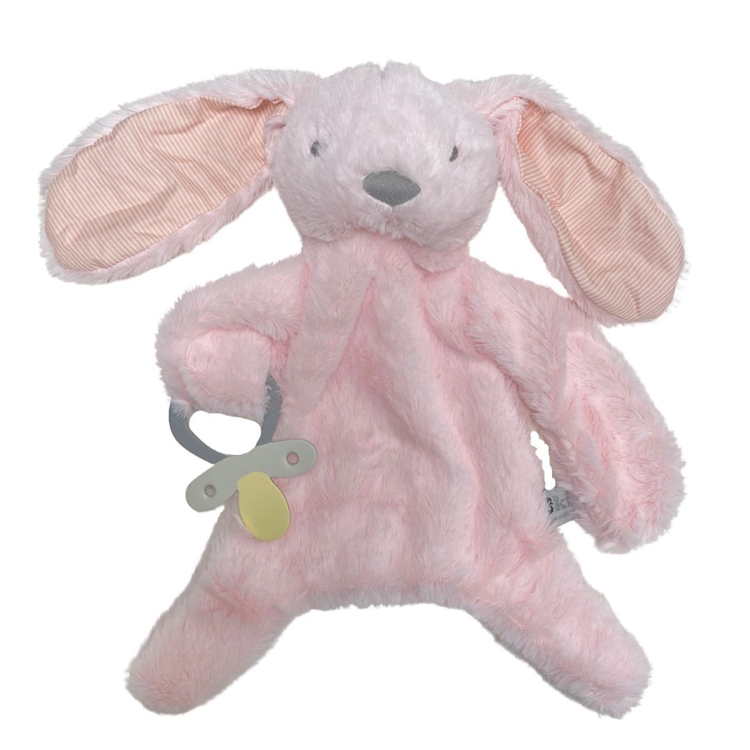 ES Kids Bunny Comforter with dummy holder - various designs