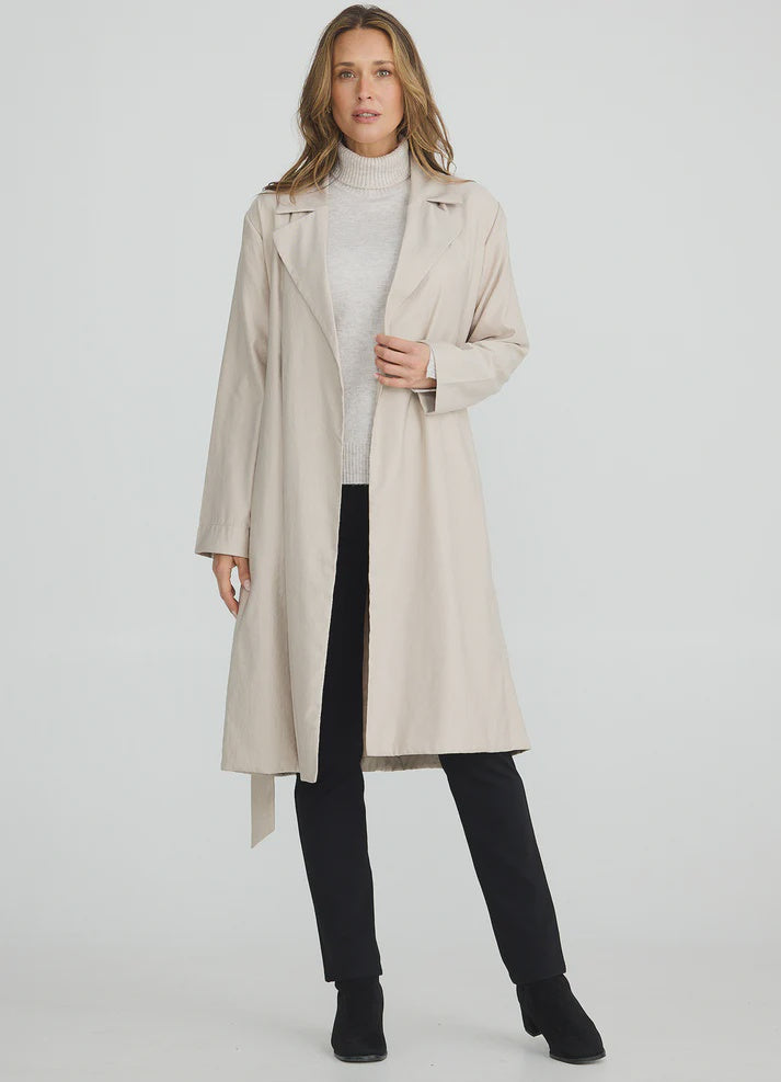 Brave & True Parker Trench Coat - stone