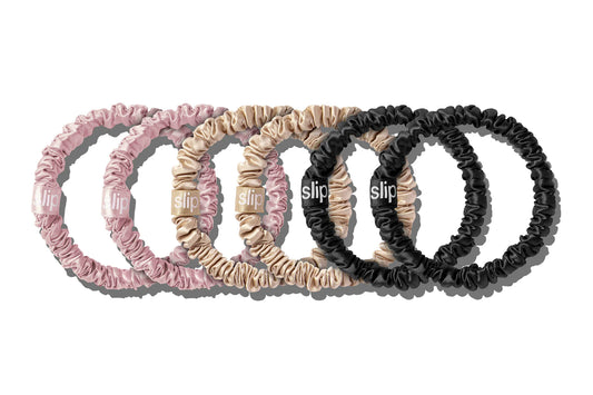 Slip Silk Skinny Scrunchies - multi