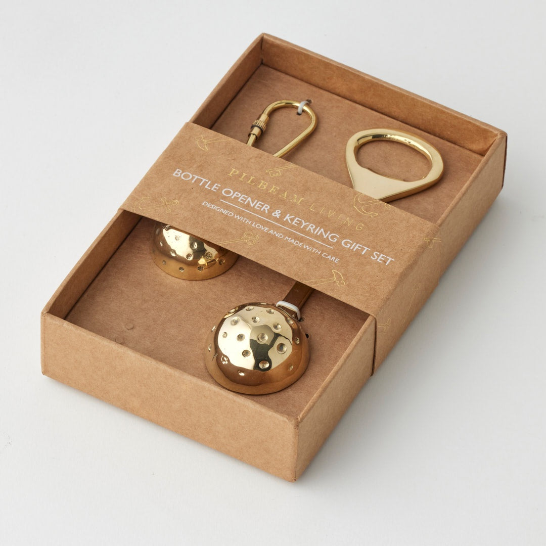 Pilbeam Golf Ball Bottle Opener & Keyring Set