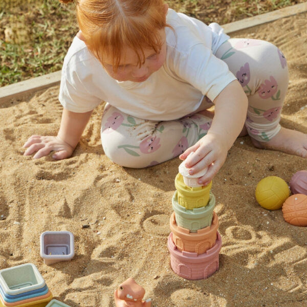 Jiggle & Giggle Eco- Friendly Castle Stacker