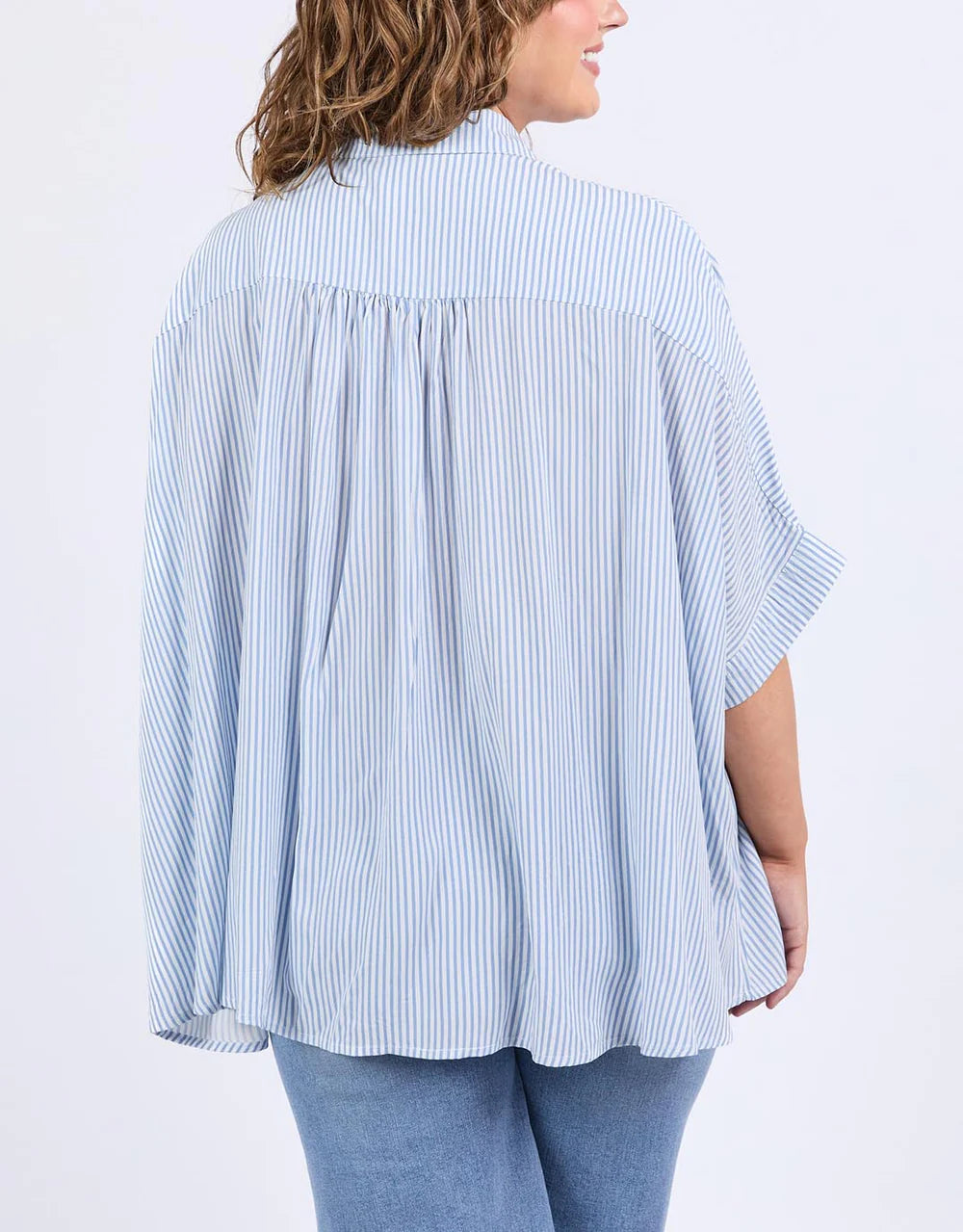 Elm Luna Shirt - dusk blue/marshmallow