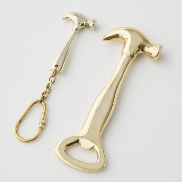 Pilbeam Hammer Bottle Opener & Key Ring Set