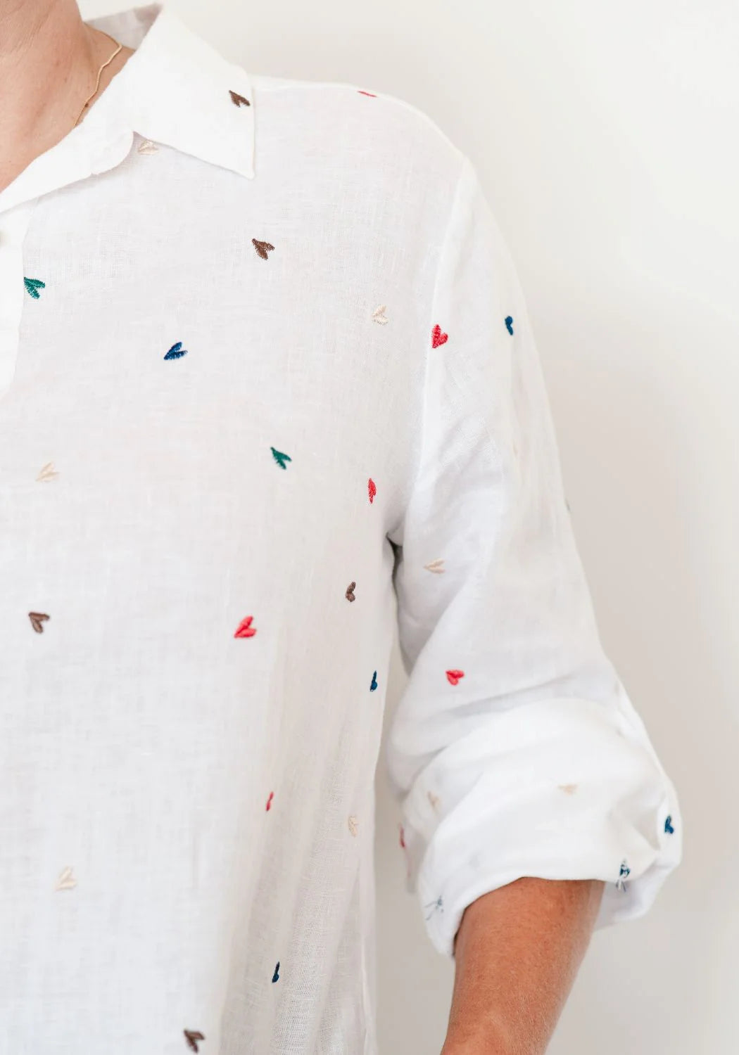 Soul Sparrow Heart Linen Shirt