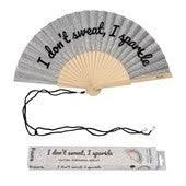 French Bazaar Glitter Hand Fan