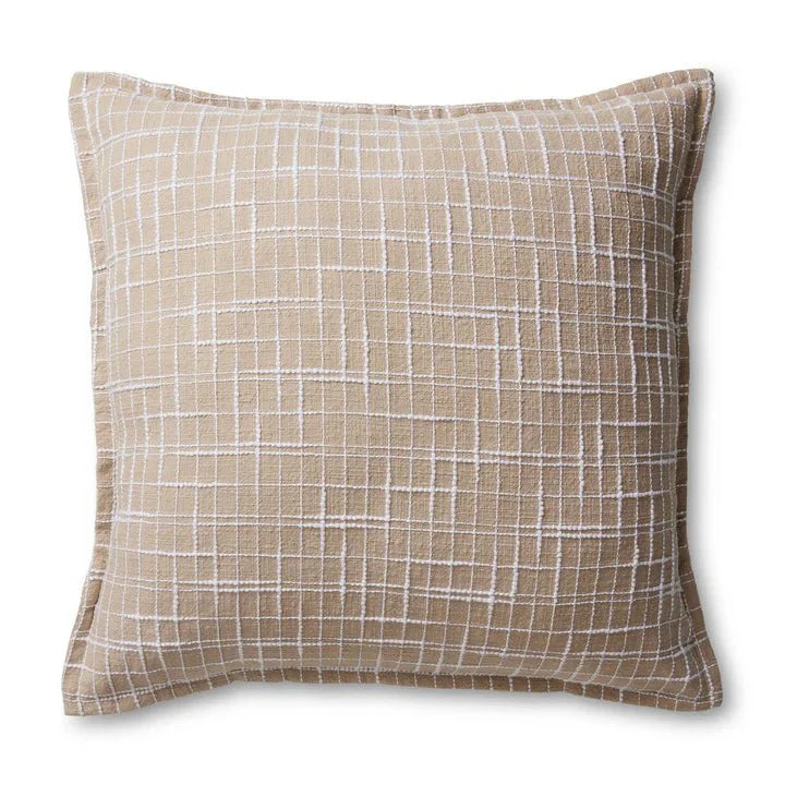 Madras Link Olsen White Check Cushion - white
