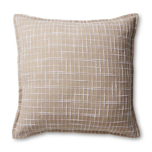 Madras Link Olsen White Check Cushion - white