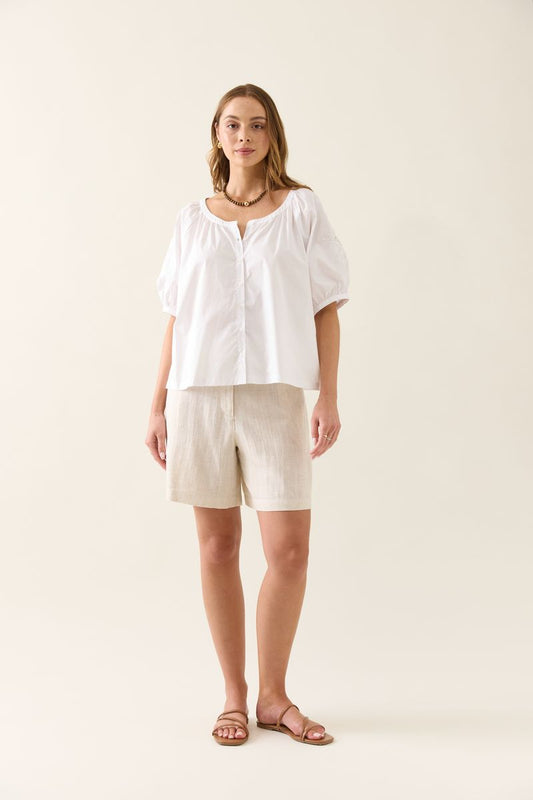Isle of Mine Nilsa Button Top - Lotus