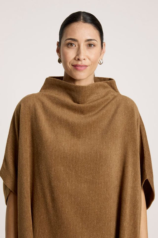 Eb & Ive Azul Poncho - Clay