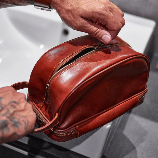 Annabel Trends Gentlemans Toiletry Bag - tan