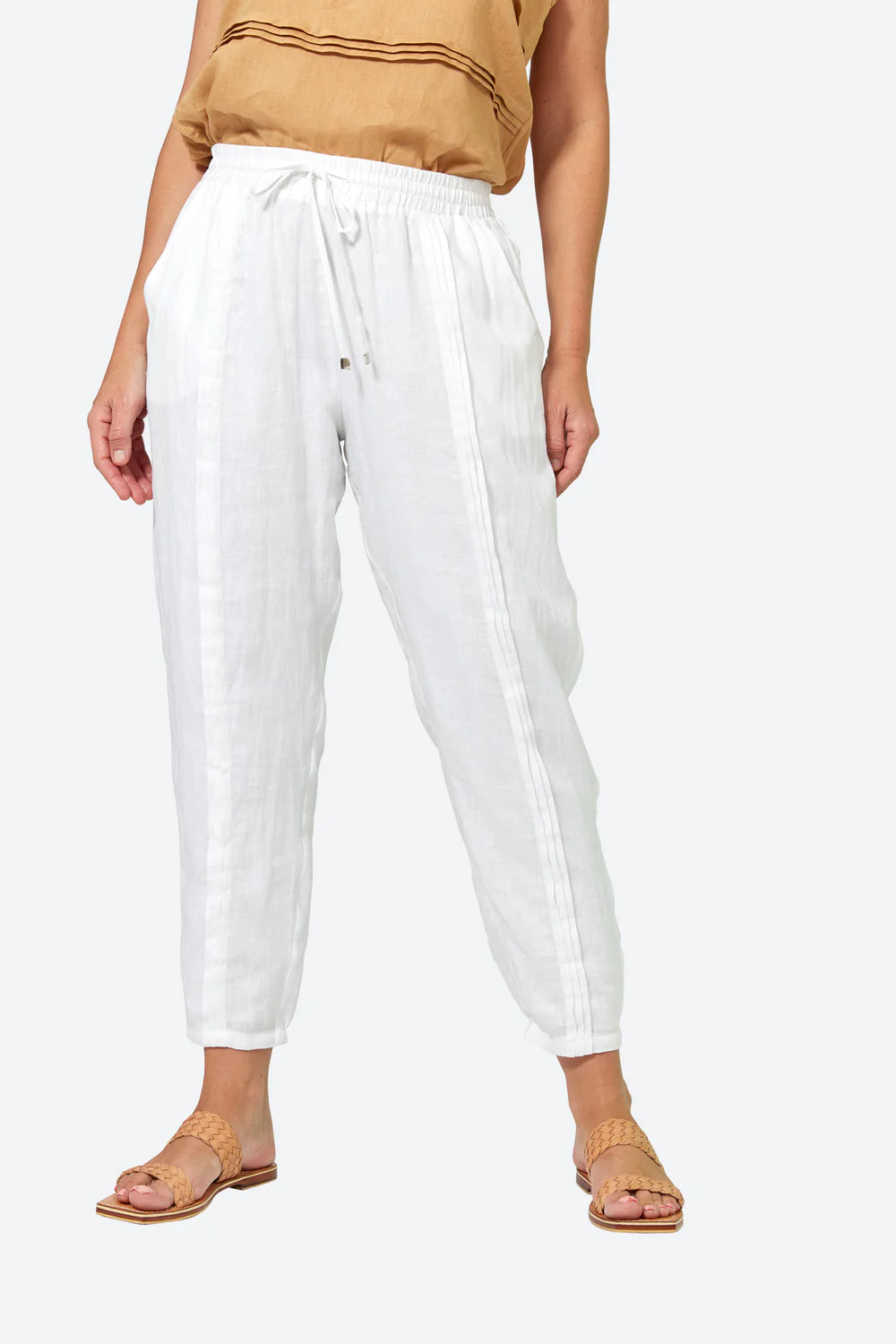 La Vie Pintuck Pant - Blanc