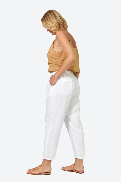 La Vie Pintuck Pant - Blanc