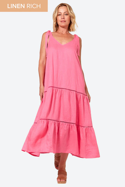 La Vie Tie Maxi Dress - Candy