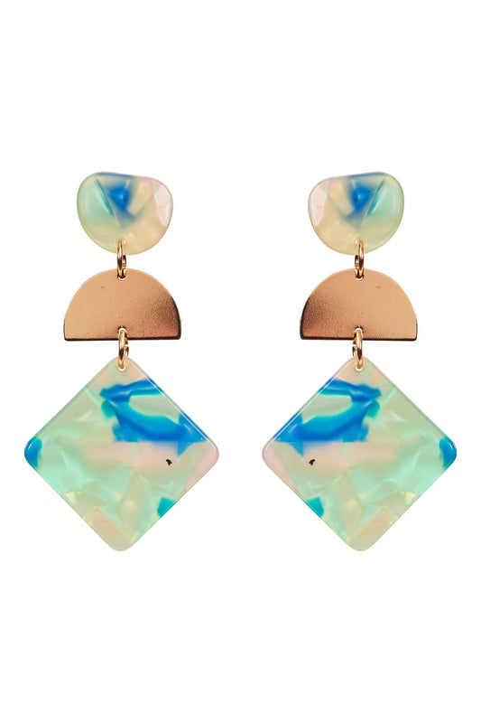 La Mer Drop Earring - Mint