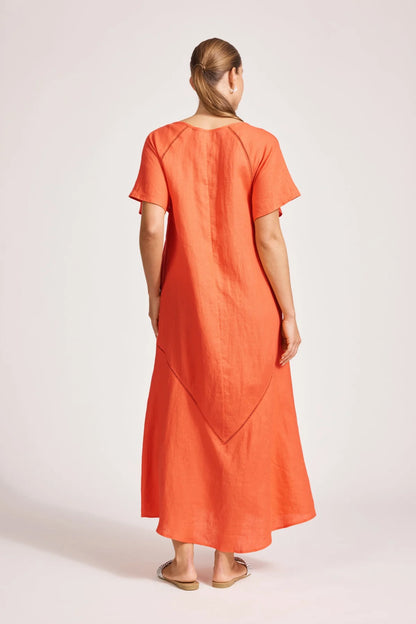 Eb & Ive Miramar Maxi dress - coral