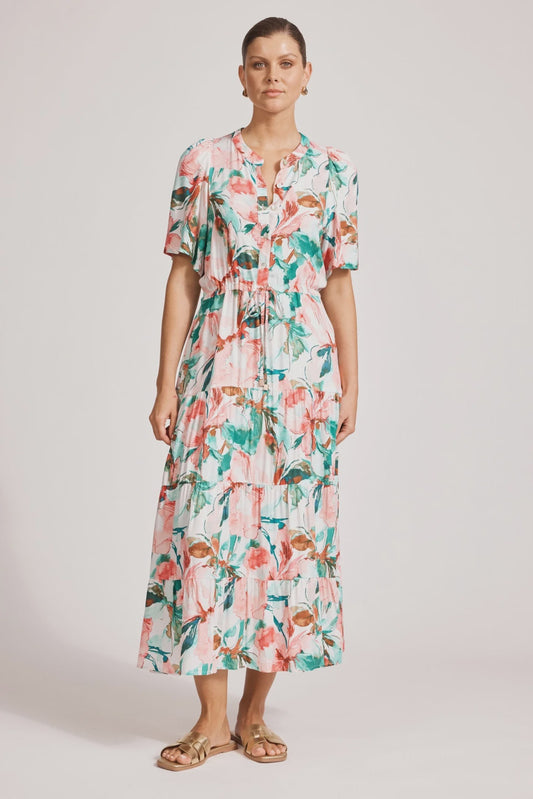 Eb & Ive Alegria tiered maxi dress - estate