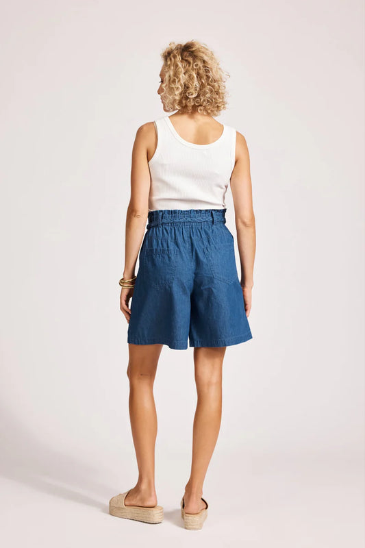 Eb & Ive Melenia Denim Short - indigo