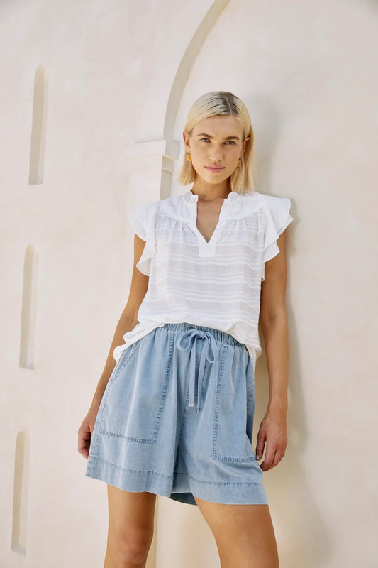 Eb & Ive Sovana Frill Tank