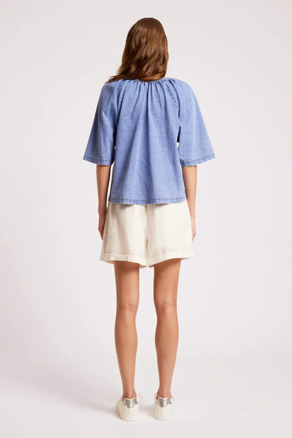 Eb & Ive Dusk Denim Top