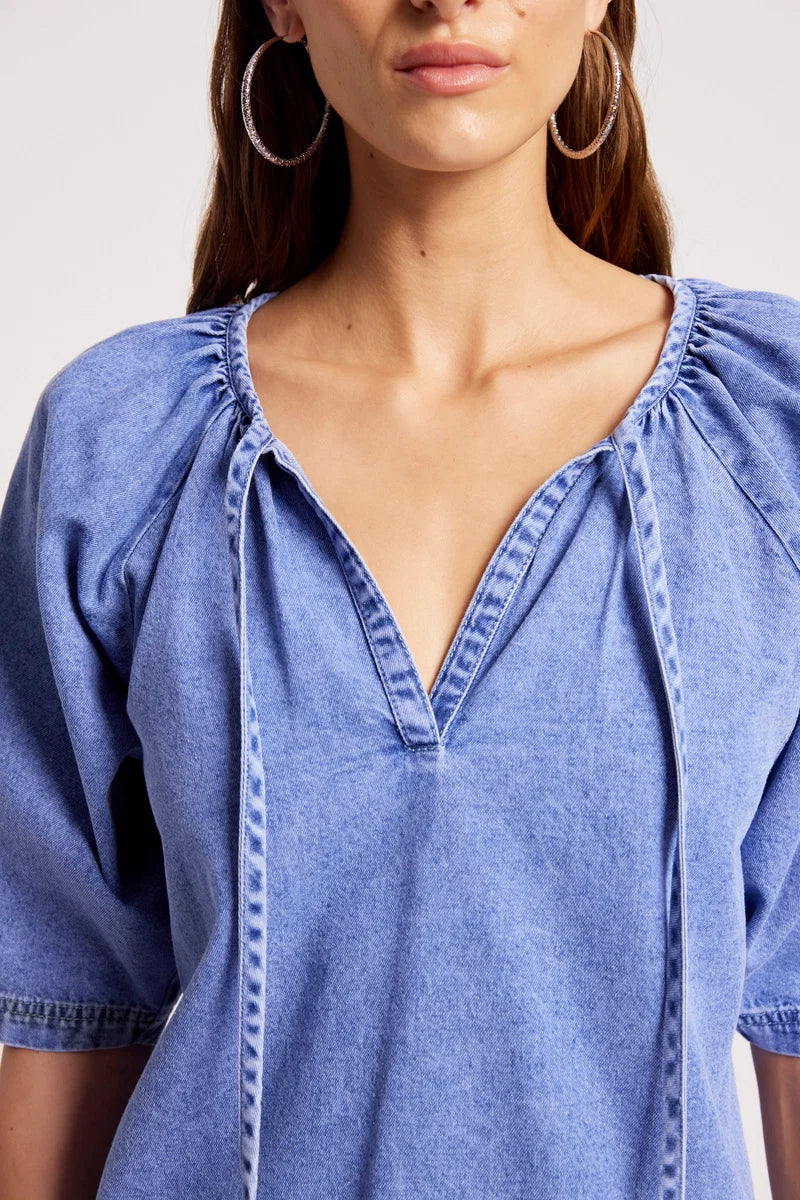 Eb & Ive Dusk Denim Top