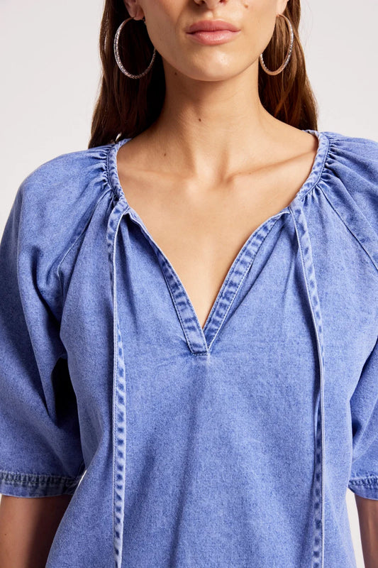 Eb & Ive Dusk Denim Top