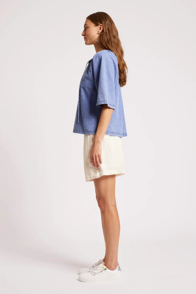 Eb & Ive Dusk Denim Top