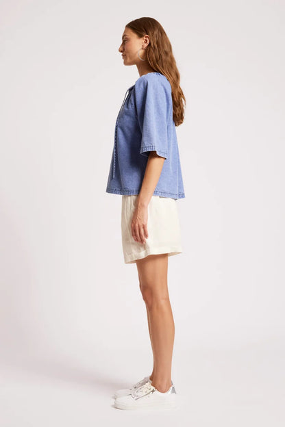 Eb & Ive Dusk Denim Top
