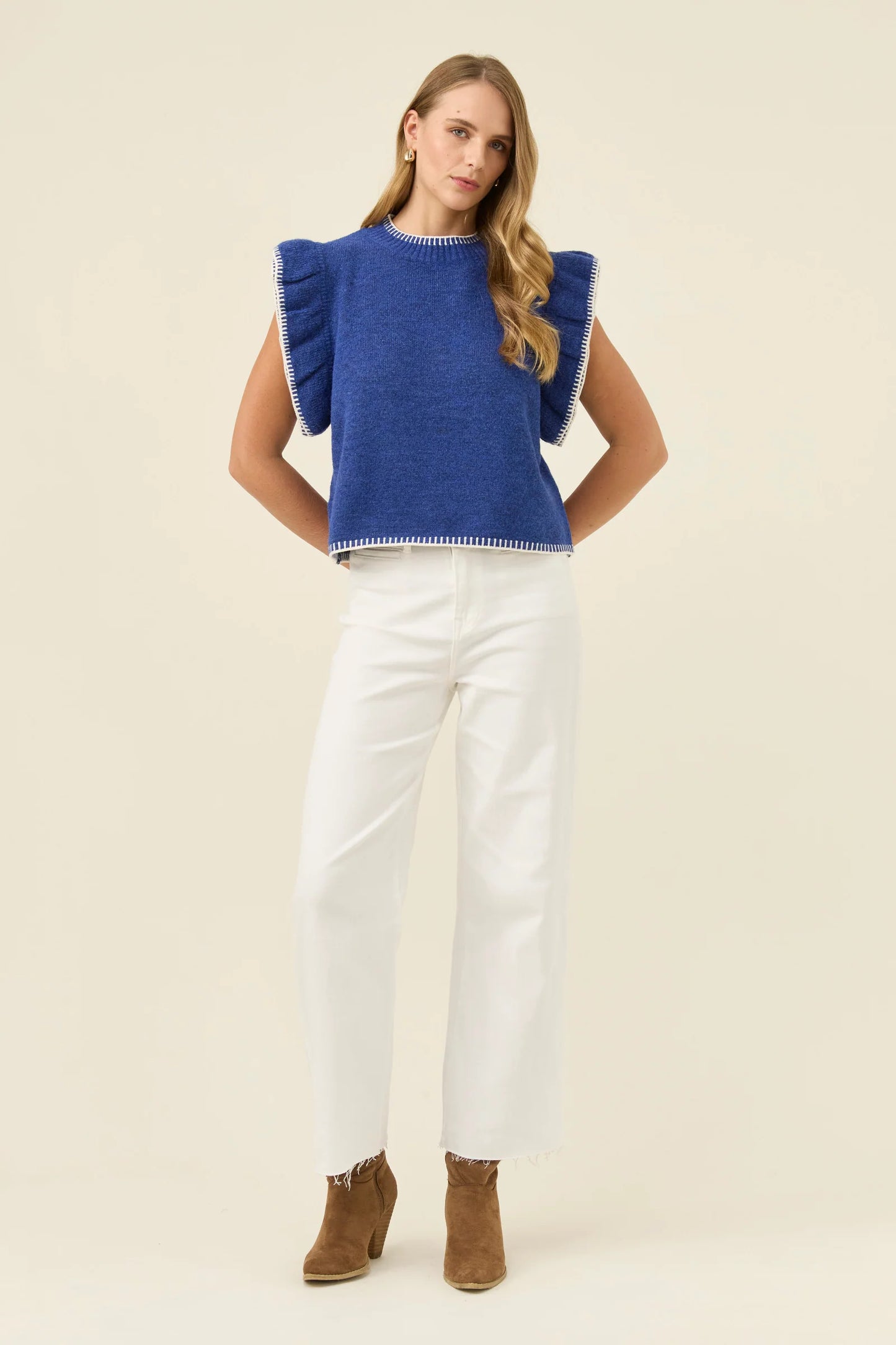 Isle of Mine Athena Frill Knit Top