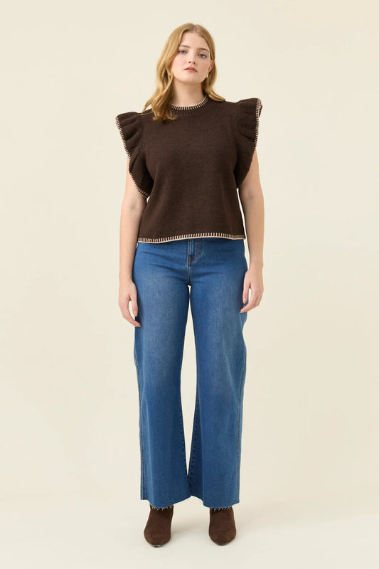 Isle of Mine Athena Frill Knit Top