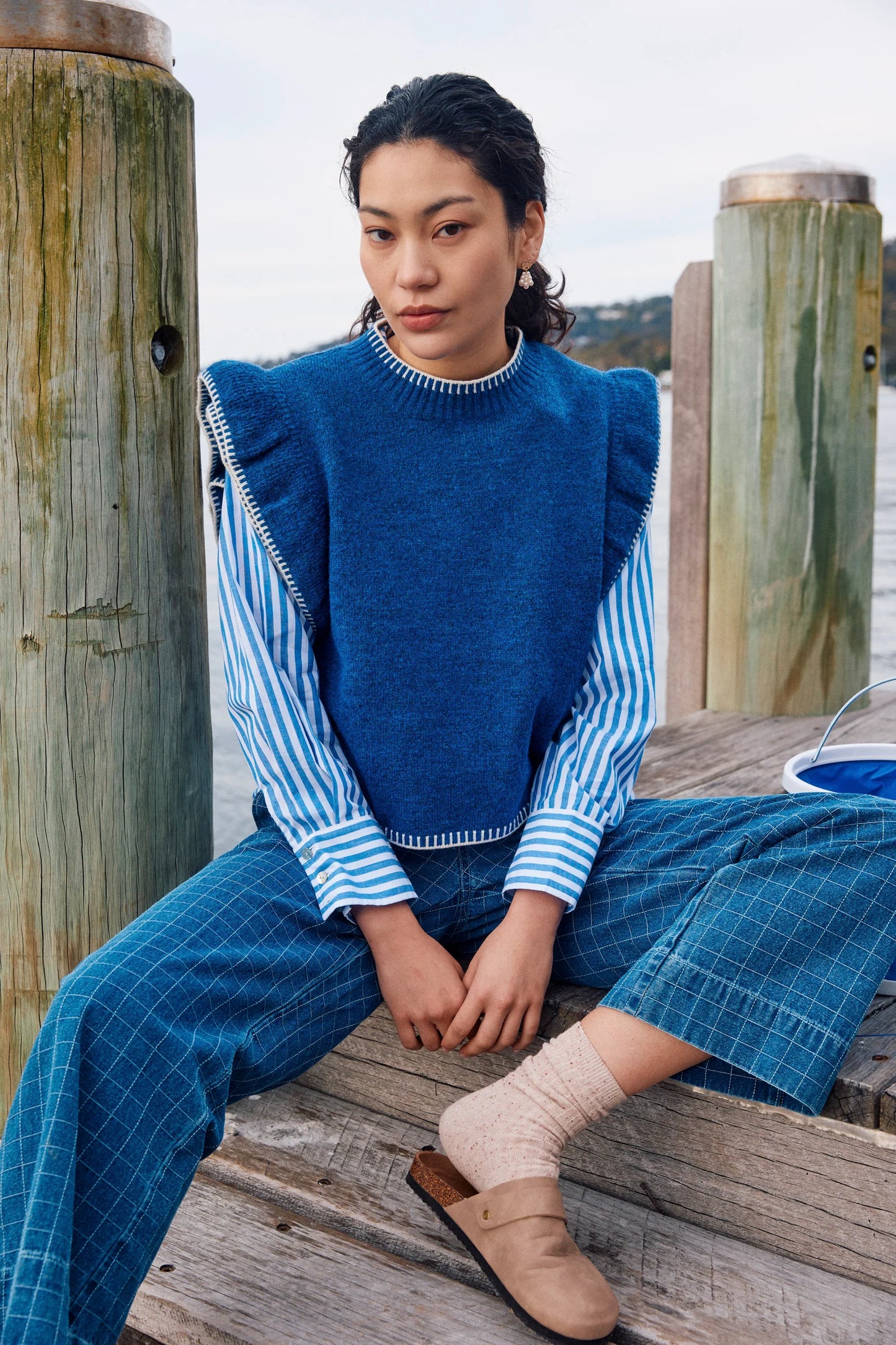 Isle of Mine Athena Frill Knit Top