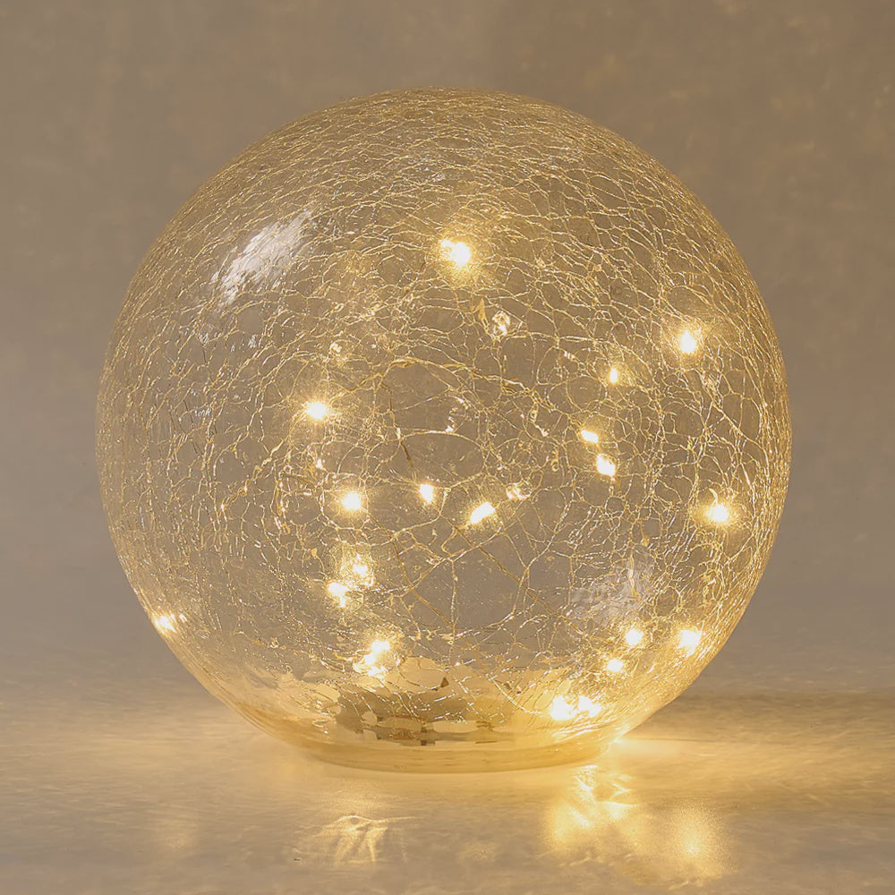 Annabel Trends Large Glass Crackle Ball