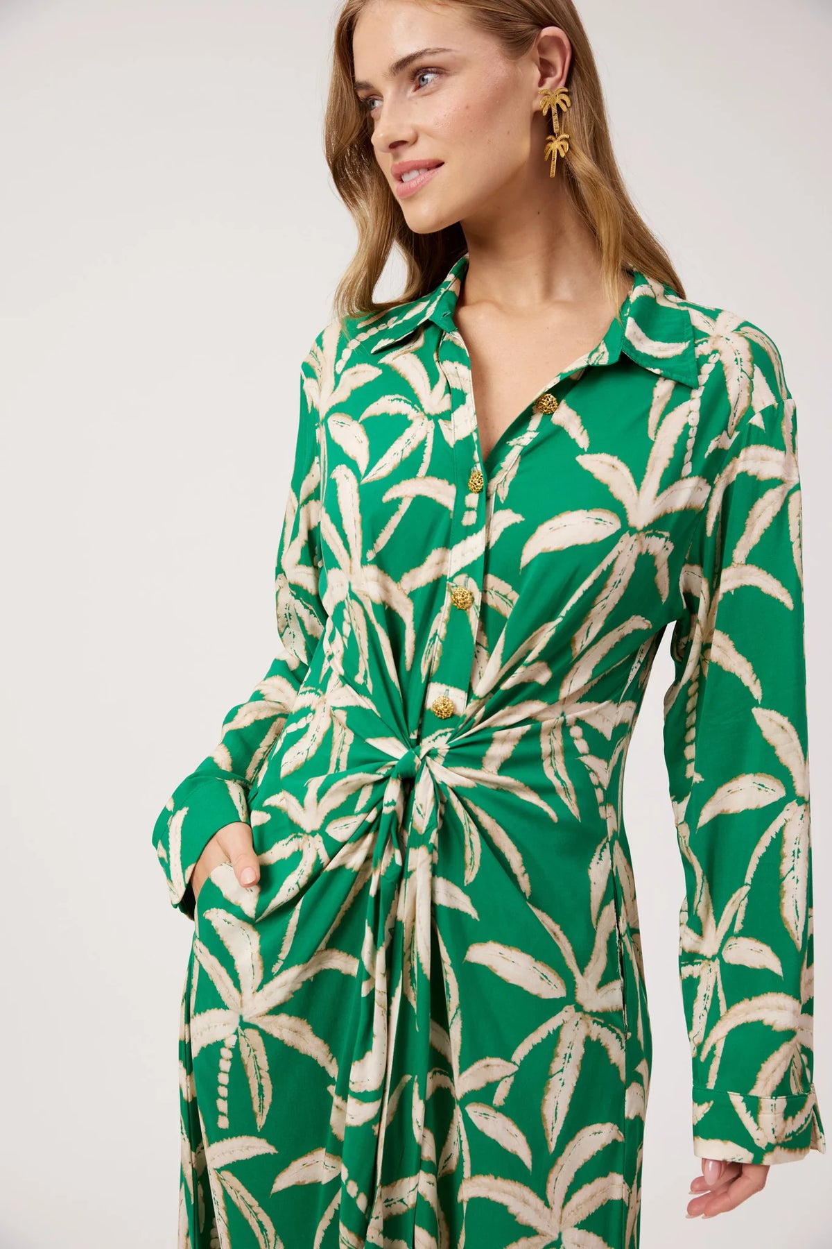 Haven Congo Midi Shirt Dress