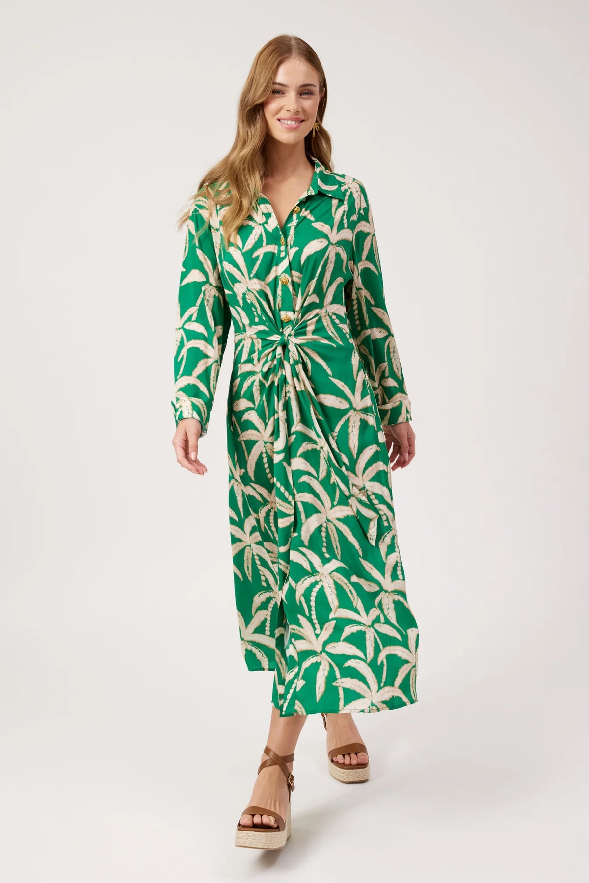 Haven Congo Midi Shirt Dress