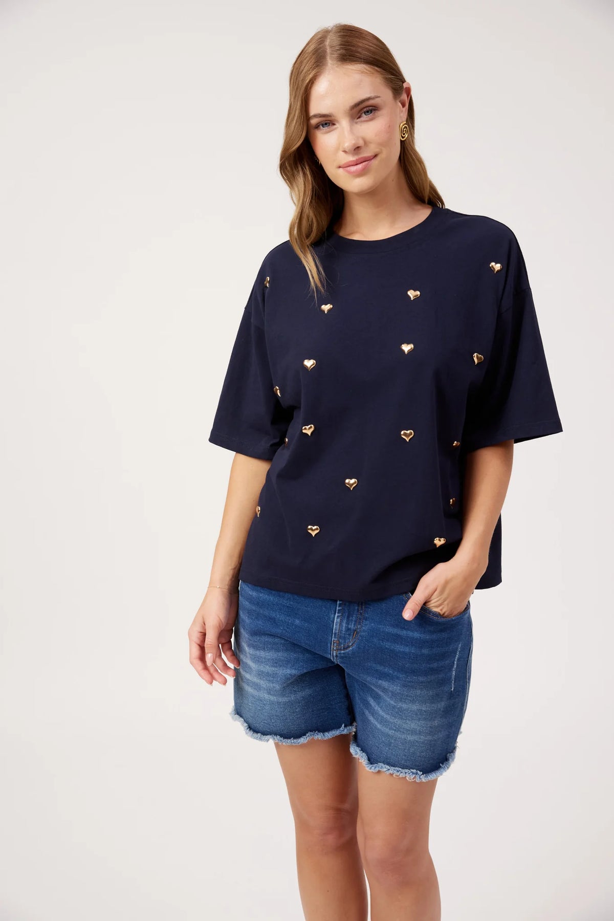 Haven Elba Heart Embellished T-Shirt