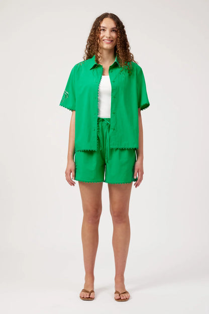 Haven Larissa Broderie Shirt