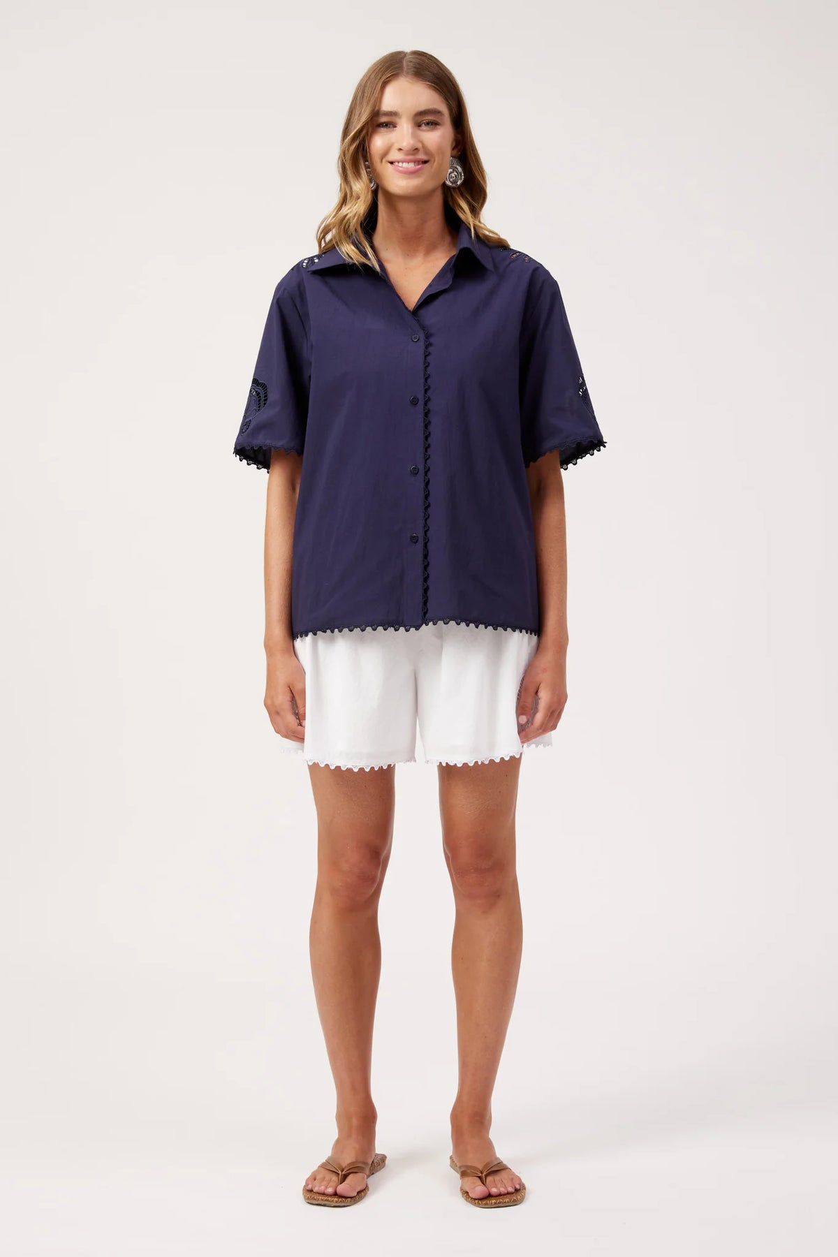 Haven Larissa Broderie Shirt